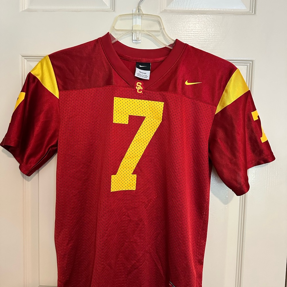 USC Nike Boy’s Red and Yellow Jersey - Medium (12/14)